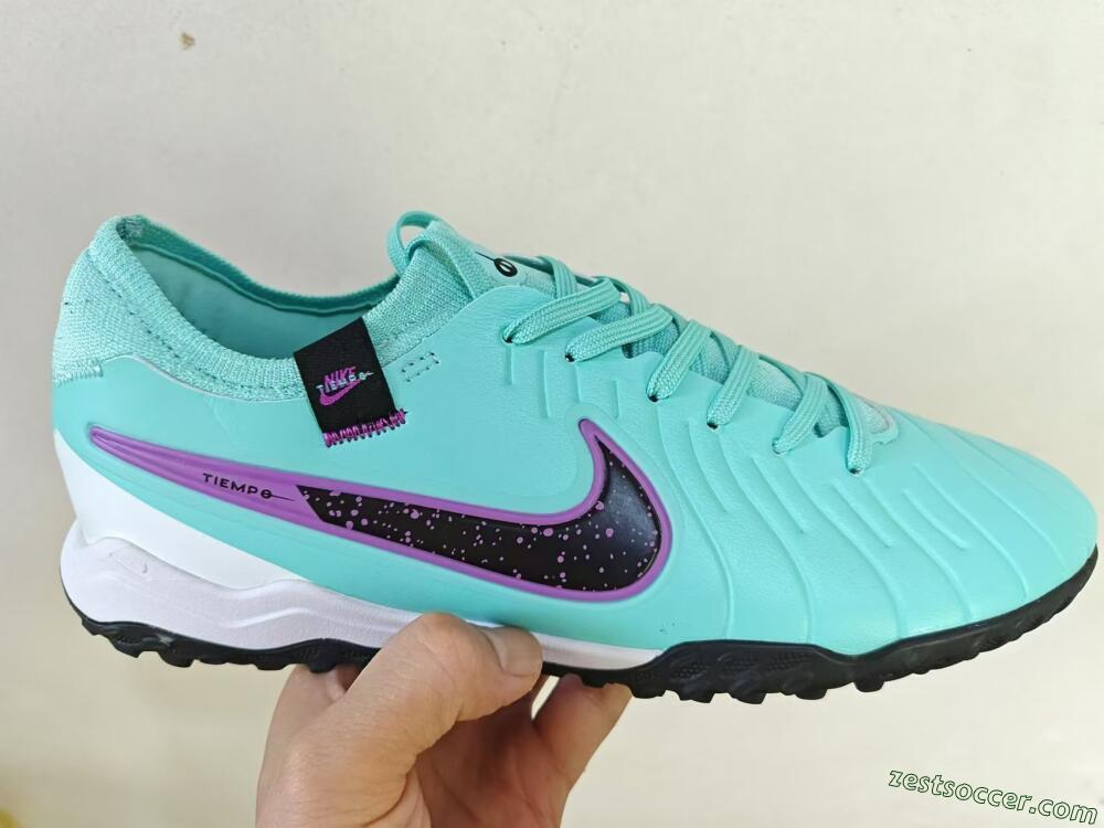 Nike Tiempo Legend 10 TF Low-Tops Soccer Shoes - Blue/Black/Purple
