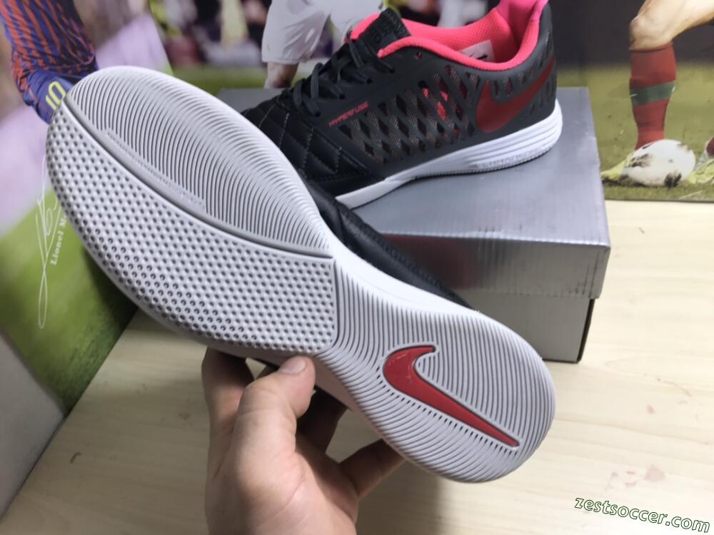 Nike Lunar Gato 2 IC Low-Tops Soccer Shoes - Black/Red/White