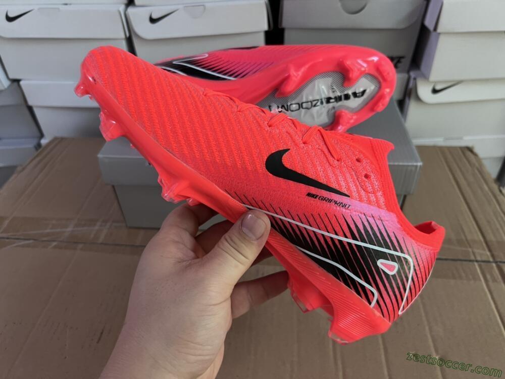 Nike Air Zoom Mercurial Vapor 16 Elite FG Low-Tops Soccer Cleats - Red/White/Black