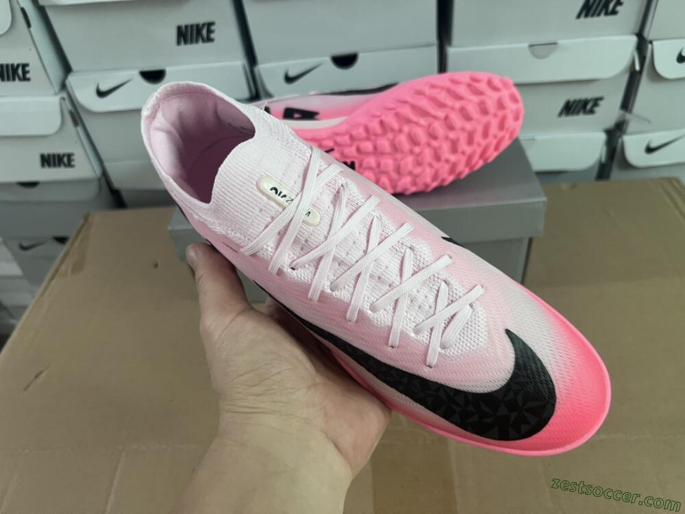 Nike Air Zoom Mercurial Vapor 15 Elite TF Low-Tops Soccer Shoes - Pink/Black