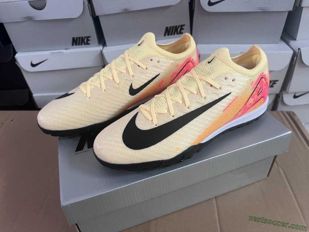 Nike Air Zoom Mercurial Vapor 16 Elite TF Low-Tops Soccer Shoes - Yellow/Black/Orange