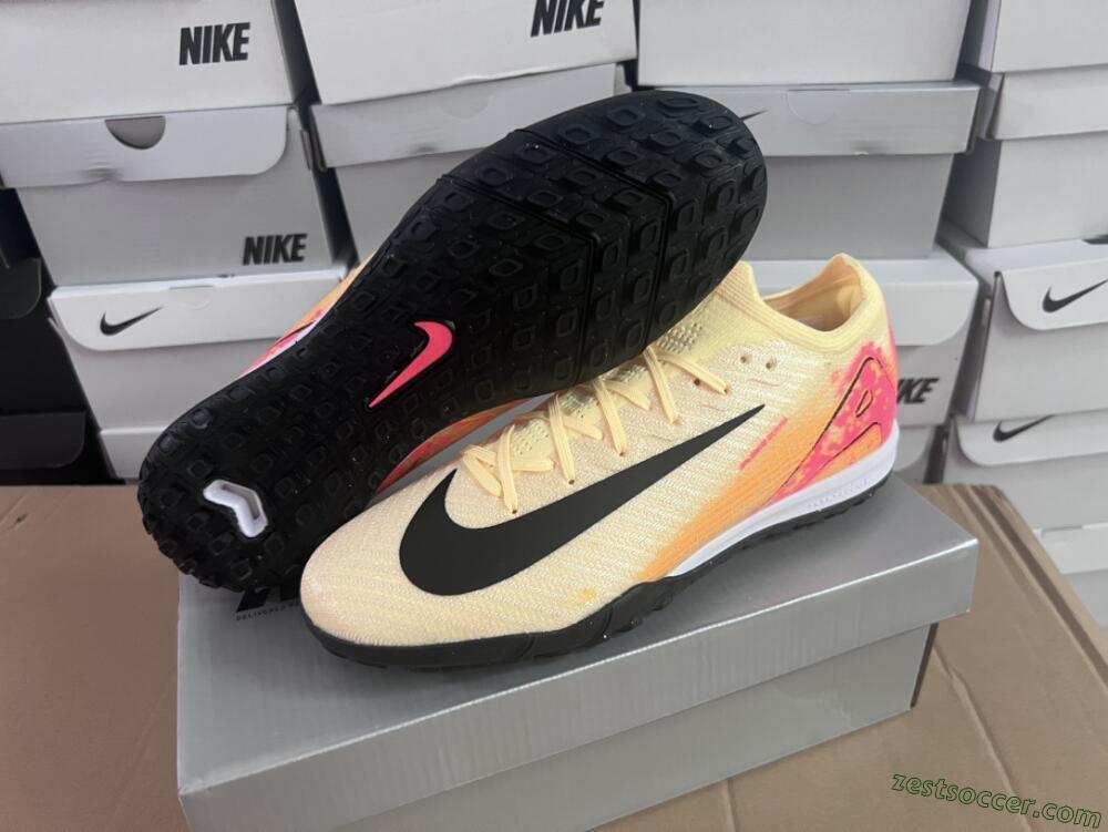 Nike Air Zoom Mercurial Vapor 16 Elite TF Low-Tops Soccer Shoes - Yellow/Black/Orange