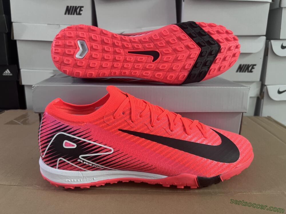 Nike Air Zoom Mercurial Vapor 16 Elite TF Low-Tops Soccer Shoes - Red/Black/White