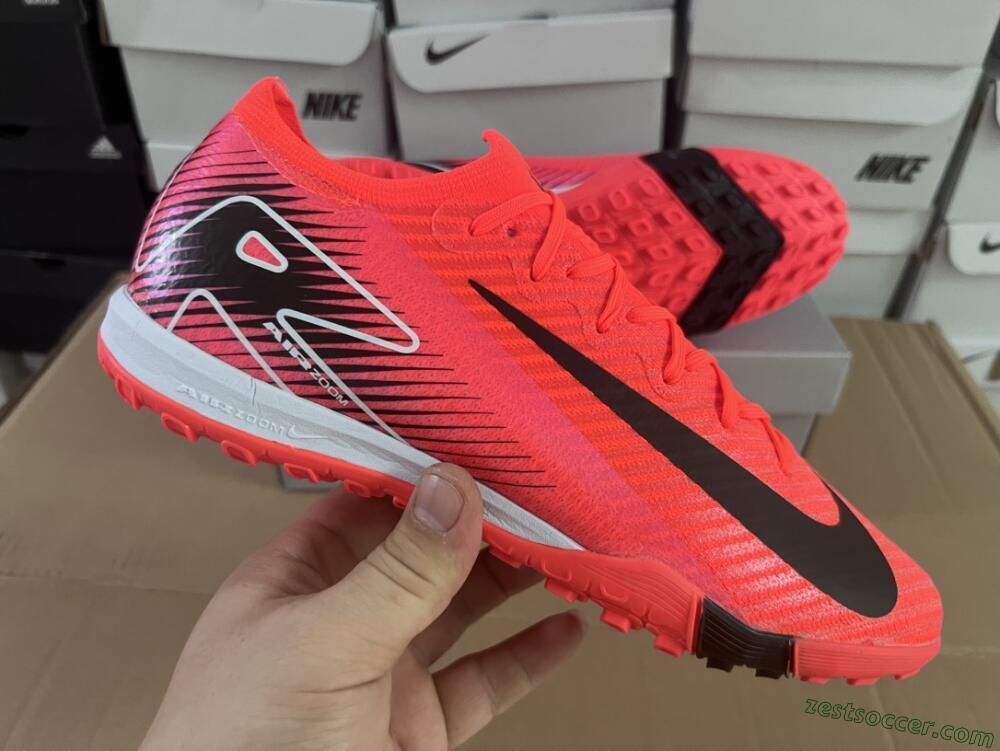 Nike Air Zoom Mercurial Vapor 16 Elite TF Low-Tops Soccer Shoes - Red/Black/White