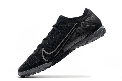 Nike Air Zoom Mercurial Vapor 13 Elite TF Low-Tops Soccer Shoes - Black/Silver/Grey