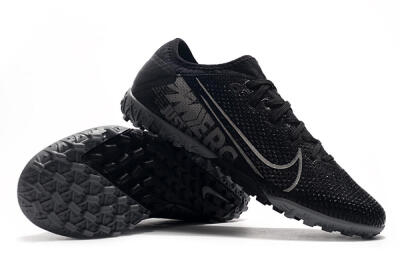 Nike Air Zoom Mercurial Vapor 13 Elite TF Low-Tops Soccer Shoes - Black/Silver/Grey