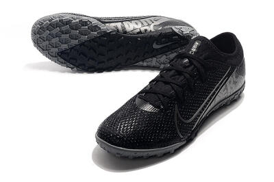 Nike Air Zoom Mercurial Vapor 13 Elite TF Low-Tops Soccer Shoes - Black/Silver/Grey