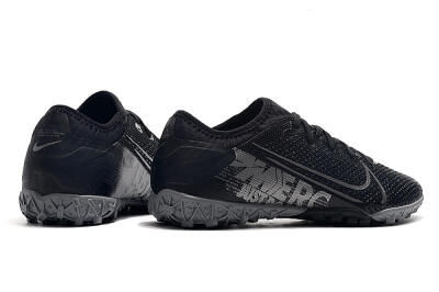 Nike Air Zoom Mercurial Vapor 13 Elite TF Low-Tops Soccer Shoes - Black/Silver/Grey