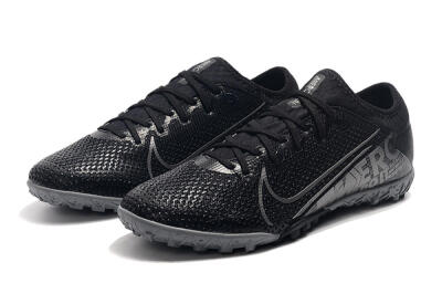 Nike Air Zoom Mercurial Vapor 13 Elite TF Low-Tops Soccer Shoes - Black/Silver/Grey
