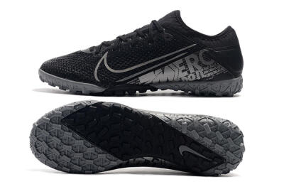 Nike Air Zoom Mercurial Vapor 13 Elite TF Low-Tops Soccer Shoes - Black/Silver/Grey
