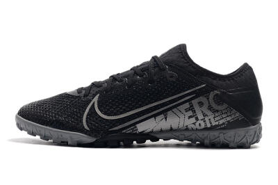 Nike Air Zoom Mercurial Vapor 13 Elite TF Low-Tops Soccer Shoes - Black/Silver/Grey