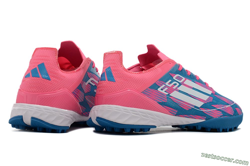 Adidas F50 Elite TF Low-Tops Soccer Shoes - Blue/Pink/White 6