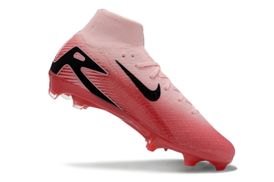 Nike Air Zoom Mercurial Superfly 10 Elite FG High-Tops Soccer Cleats - Pink/Black