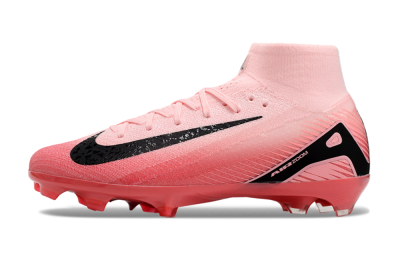 Nike Air Zoom Mercurial Superfly 10 Elite FG High-Tops Soccer Cleats - Pink/Black