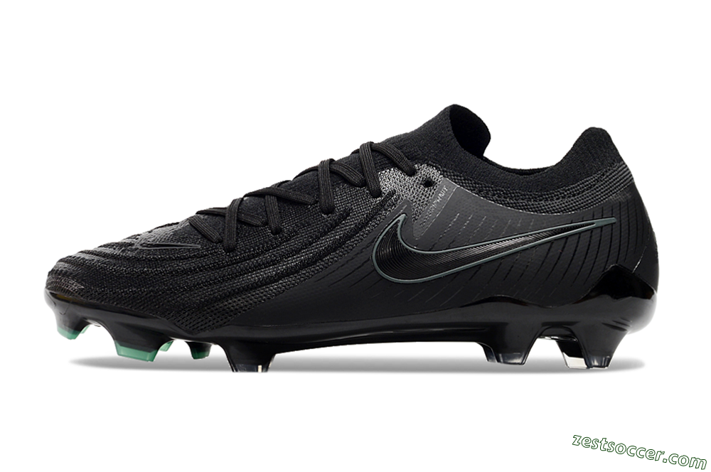 Nike Phantom Luna Elite NU FG Low-Tops Soccer Cleats - Black/Blue 2
