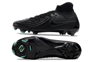 Nike Phantom Luna Elite NU FG High-Tops Soccer Cleats - Black/Blue