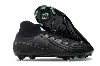 Nike Phantom Luna Elite NU FG High-Tops Soccer Cleats - Black/Blue