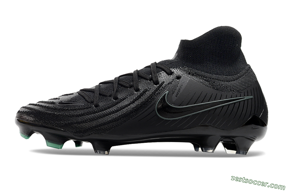 Nike Phantom Luna Elite NU FG High-Tops Soccer Cleats - Black/Blue 0