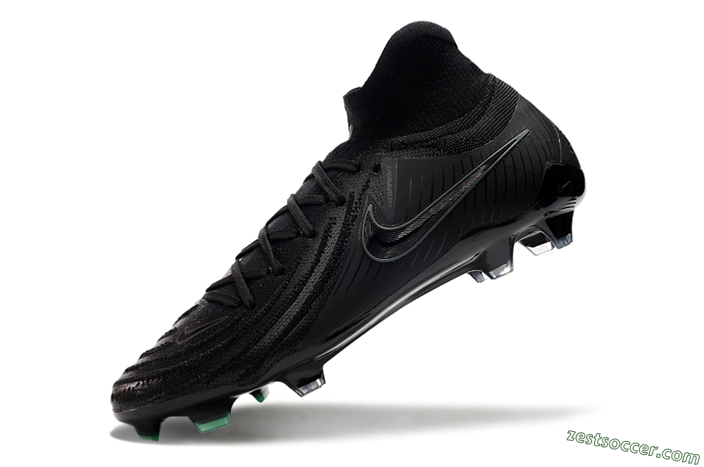 Nike Phantom Luna Elite NU FG High-Tops Soccer Cleats - Black/Blue 4