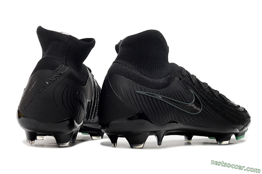 Nike Phantom Luna Elite NU FG High-Tops Soccer Cleats - Black/Blue 5