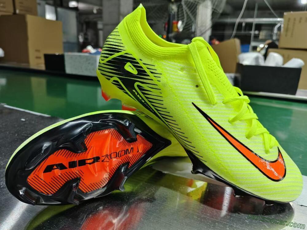 Nike Air Zoom Mercurial Vapor 16 Elite FG Low-Tops Soccer Cleats - Yellow/Orange/Black