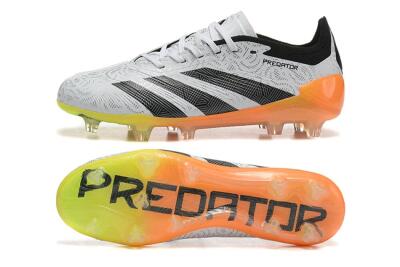 Adidas Predator Accuracy.1 FG Low-Tops Soccer Cleats - White/Black/Orange
