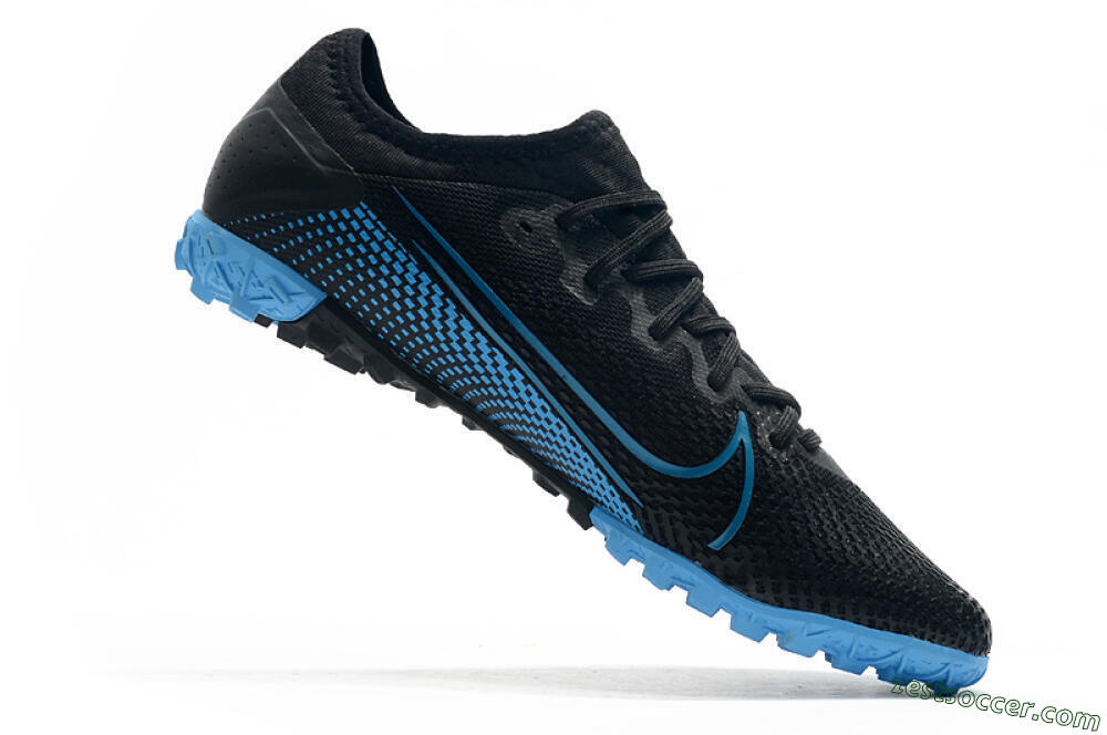Nike Mercurial Vapor 13 Pro TF Low-Tops Soccer Shoes - Black/Blue 5