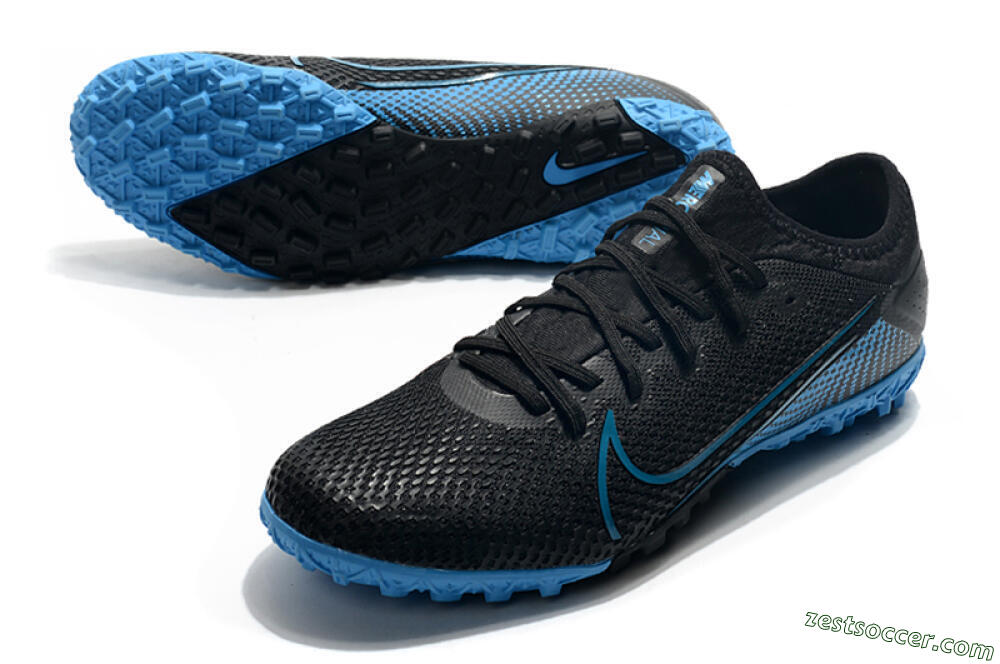 Nike Mercurial Vapor 13 Pro TF Low-Tops Soccer Shoes - Black/Blue 3