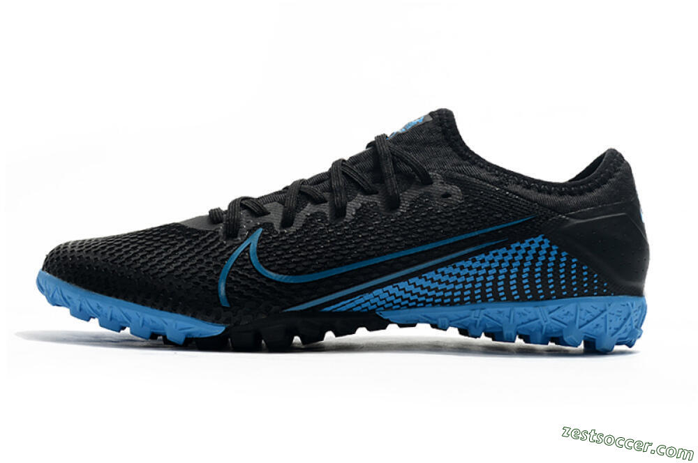 Nike Mercurial Vapor 13 Pro TF Low-Tops Soccer Shoes - Black/Blue 2