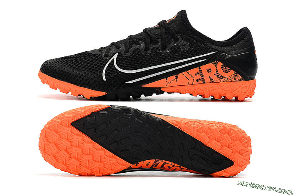 Nike Mercurial Vapor 13 Pro TF Low-Tops Soccer Shoes - Black/Orange 1