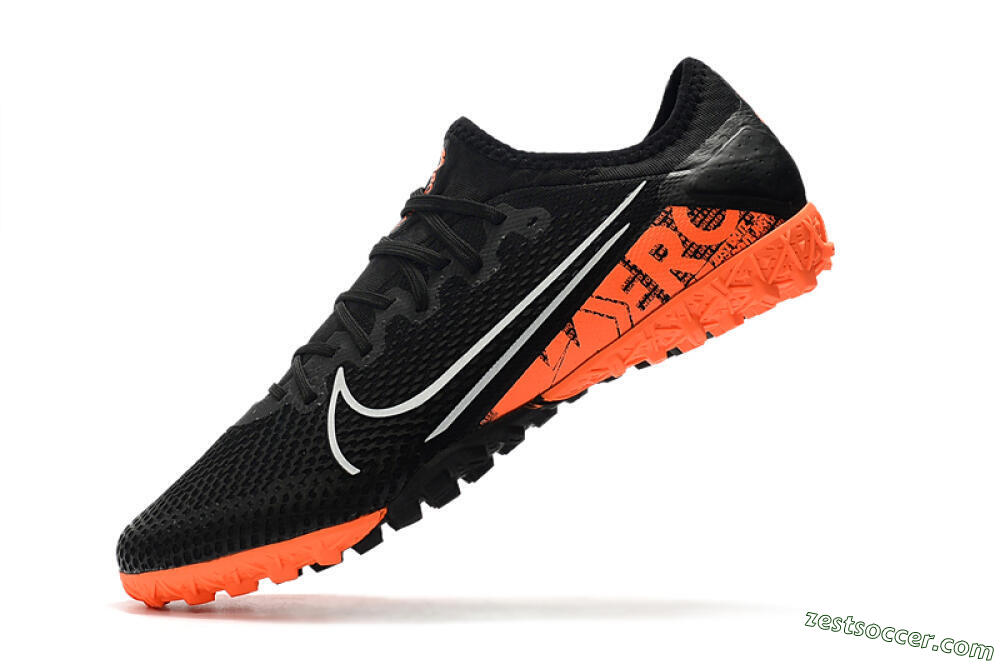 Nike Mercurial Vapor 13 Pro TF Low-Tops Soccer Shoes - Black/Orange 8