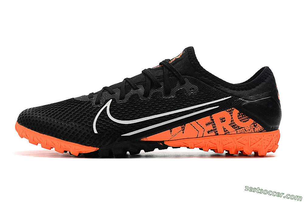 Nike Mercurial Vapor 13 Pro TF Low-Tops Soccer Shoes - Black/Orange 2