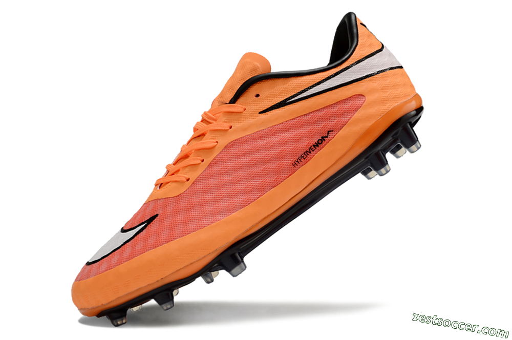 Nike Hypervenom Phantom FG Low-Tops Soccer Cleats - Orange/White 5