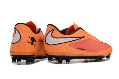 Nike Hypervenom Phantom FG Low-Tops Soccer Cleats - Orange/White