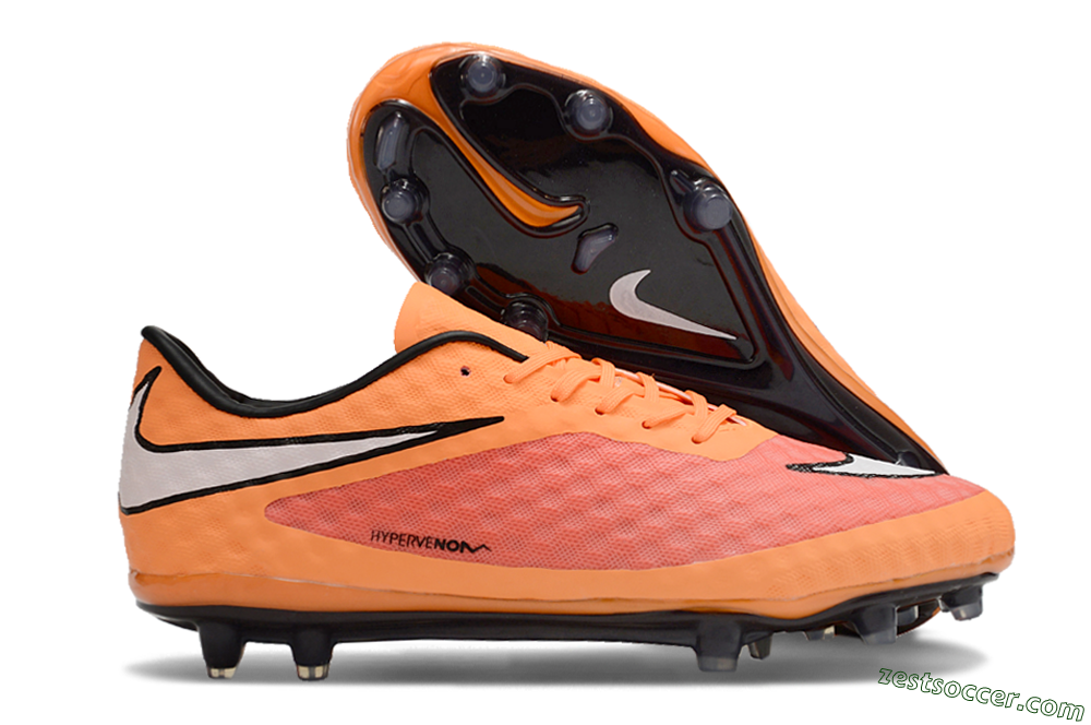 Nike Hypervenom Phantom FG Low-Tops Soccer Cleats - Orange/White 0