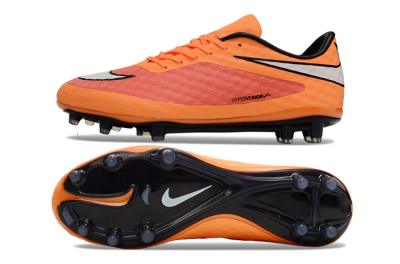 Nike Hypervenom Phantom FG Low-Tops Soccer Cleats - Orange/White