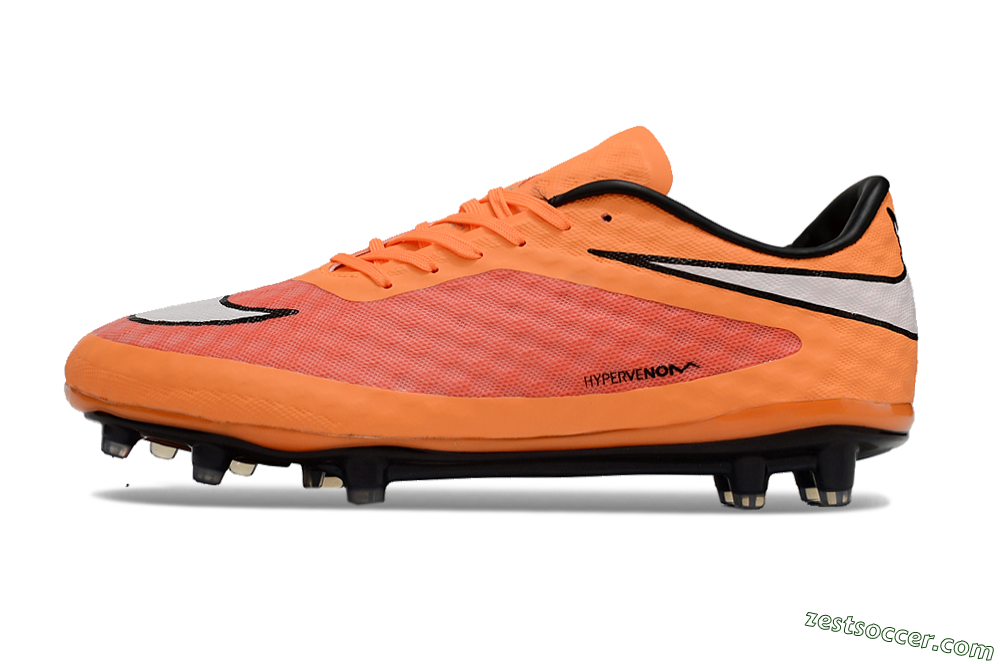 Nike Hypervenom Phantom FG Low-Tops Soccer Cleats - Orange/White 2