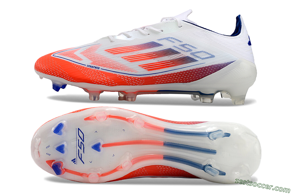 Adidas F50 Elite FG Low-Tops Soccer Cleats - Red/Blue/White 1