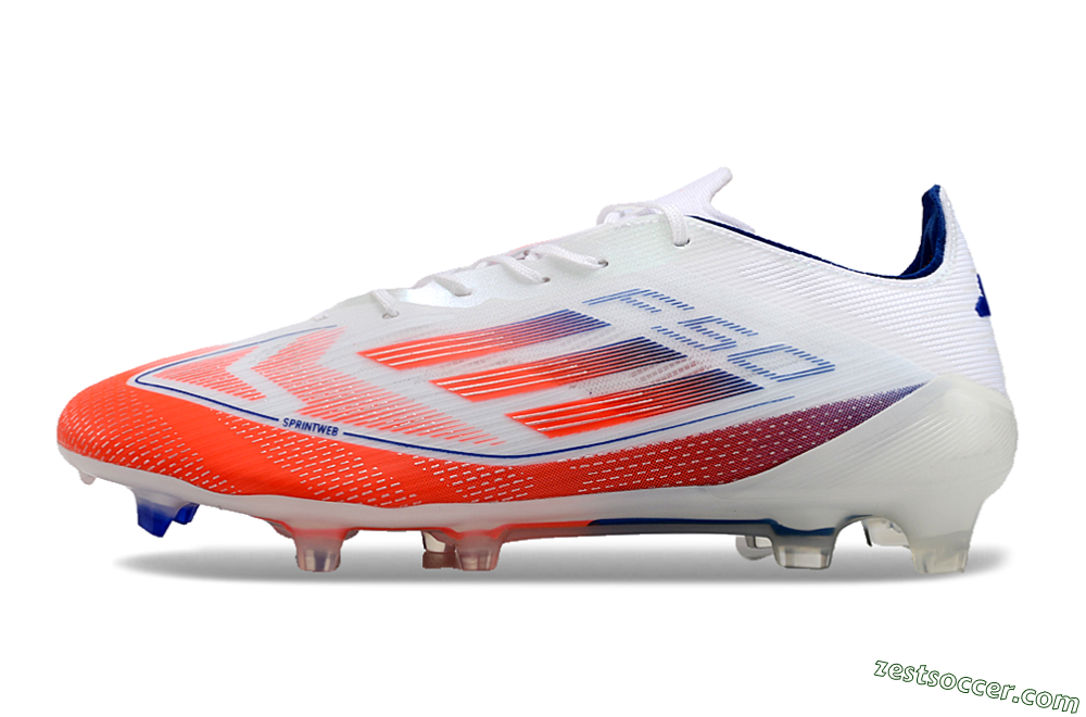 Adidas F50 Elite FG Low-Tops Soccer Cleats - Red/Blue/White 2