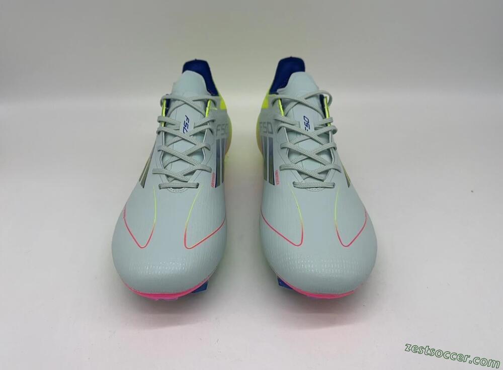 Adidas F50 Elite FG Low-Tops Soccer Cleats - Blue/Pink/Yellow