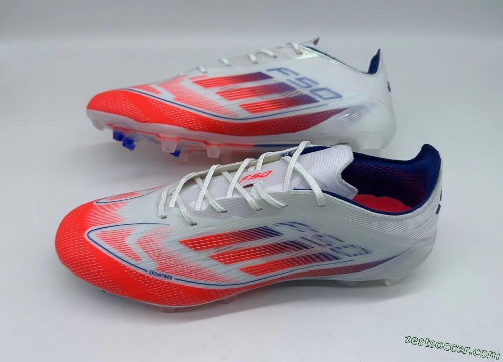 Adidas F50 Elite FG Low-Tops Soccer Cleats - Red/Blue/White