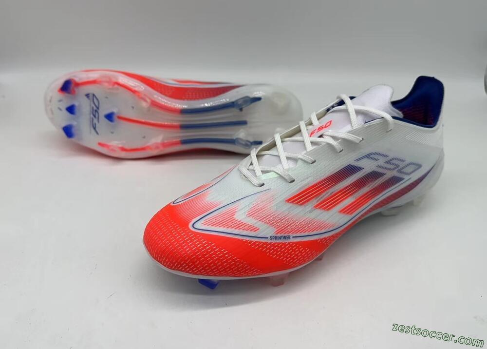 Adidas F50 Elite FG Low-Tops Soccer Cleats - Red/Blue/White