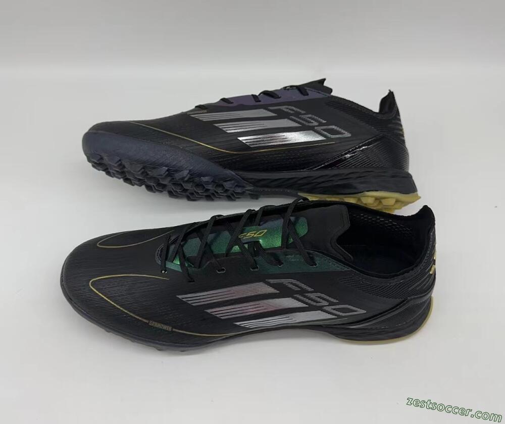 Adidas F50 Elite TF Low-Tops Soccer Shoes - Black/Yellow/White