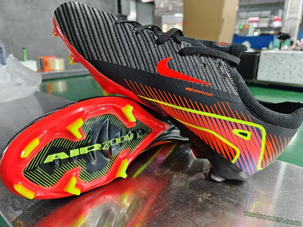Nike Air Zoom Mercurial Vapor 16 Elite FG Low-Tops Soccer Cleats - Black/Red/Yellow