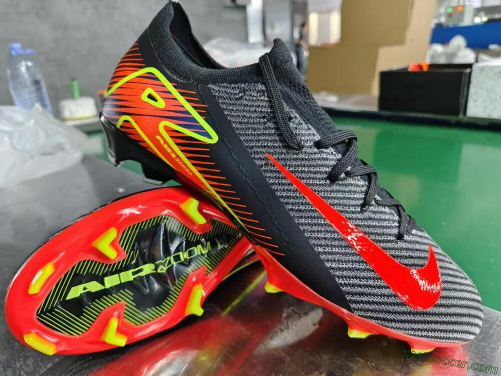Nike Air Zoom Mercurial Vapor 16 Elite FG Low-Tops Soccer Cleats - Black/Red/Yellow
