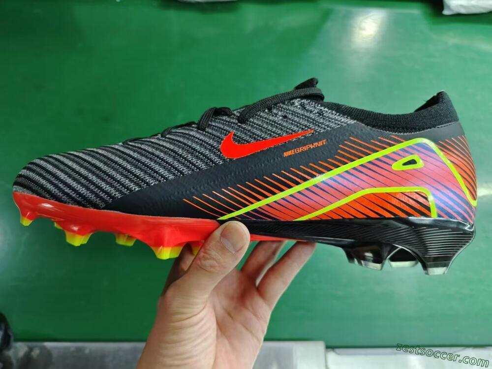 Nike Air Zoom Mercurial Vapor 16 Elite FG Low-Tops Soccer Cleats - Black/Red/Yellow