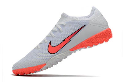 Nike Mercurial Vapor 13 Pro TF Low-Tops Soccer Shoes - White/Red