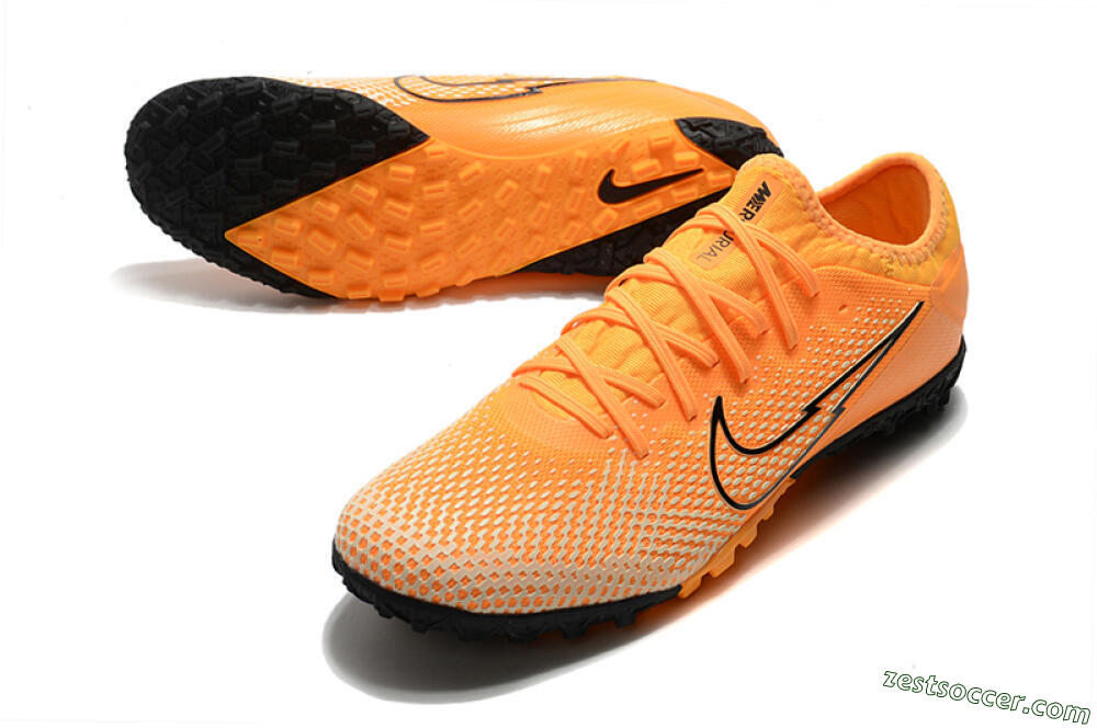 Nike Mercurial Vapor 13 Pro TF Low-Tops Soccer Shoes - Orange/Black 3