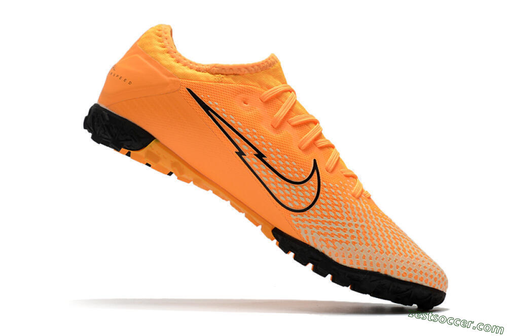 Nike Mercurial Vapor 13 Pro TF Low-Tops Soccer Shoes - Orange/Black 4