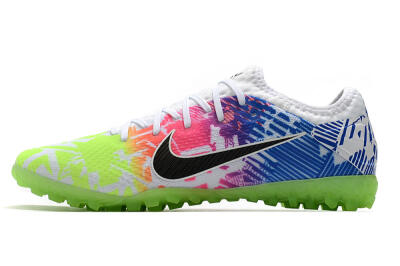 Nike Mercurial Vapor 13 Pro TF Low-Tops Soccer Shoes - White/Black/Pink/Blue